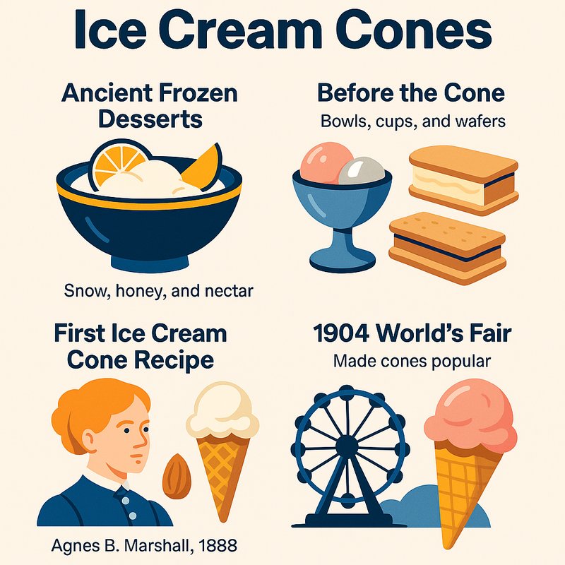 The Origin of Ice Cream Cones