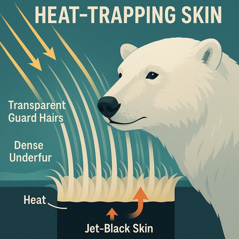 The Polar Bear's Heat-Trapping Skin