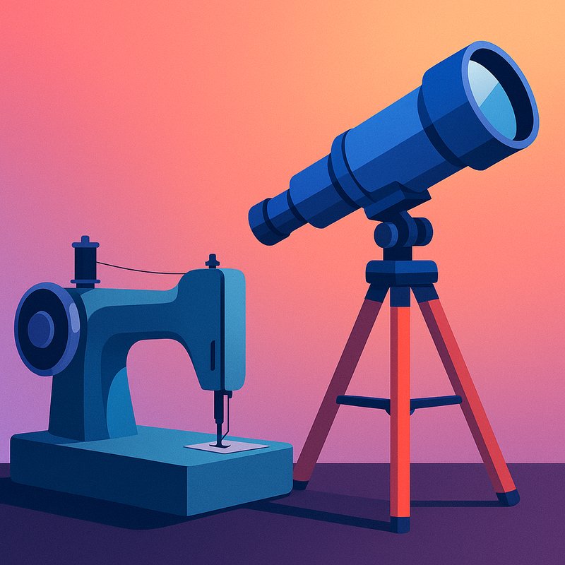 The Sewing Machine (Wait, the Telescope!)
