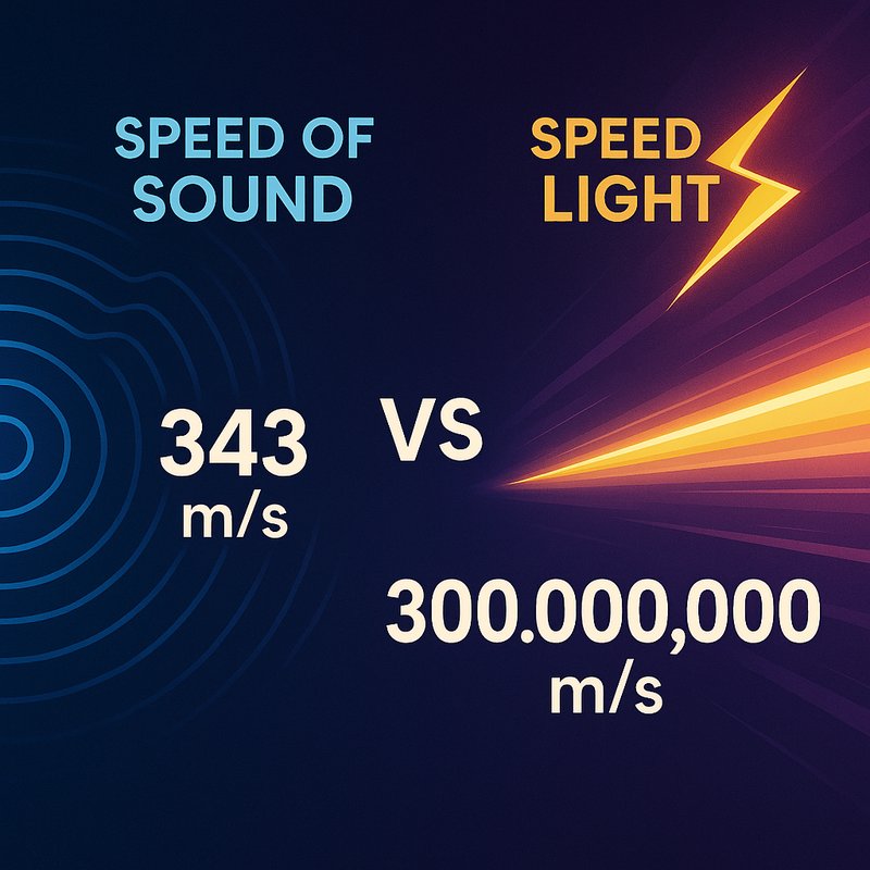 The Speed of Sound vs. The Speed of Light