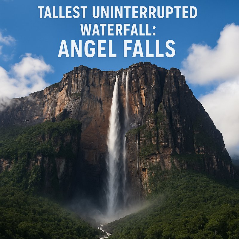 The Tallest Uninterrupted Waterfall: Angel Falls