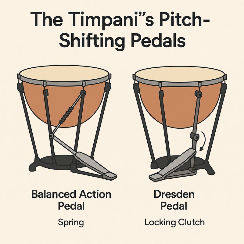 The Timpani's Pitch-Shifting Pedals