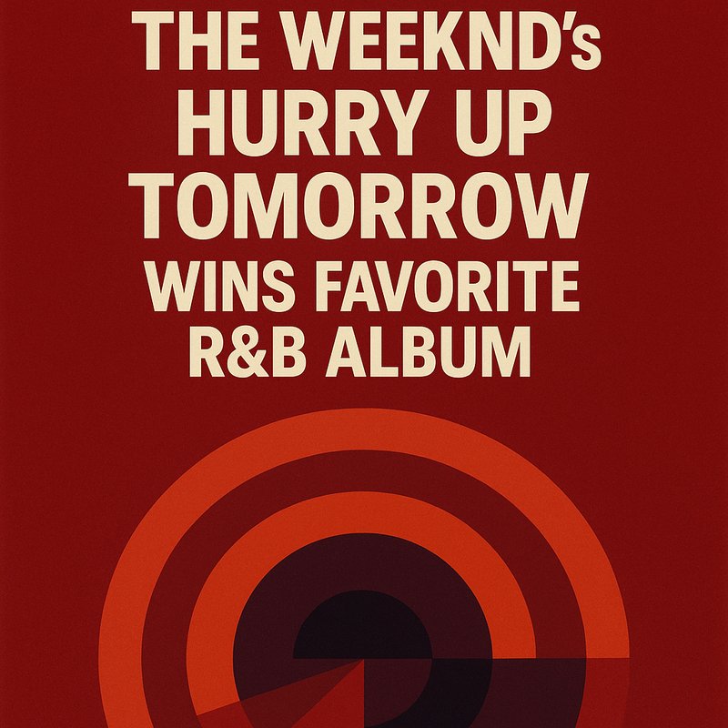 The Weeknd's 'Hurry Up Tomorrow' Wins Favorite R&B Album