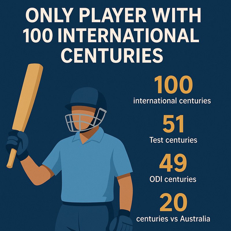 The Only Player with 100 International Centuries