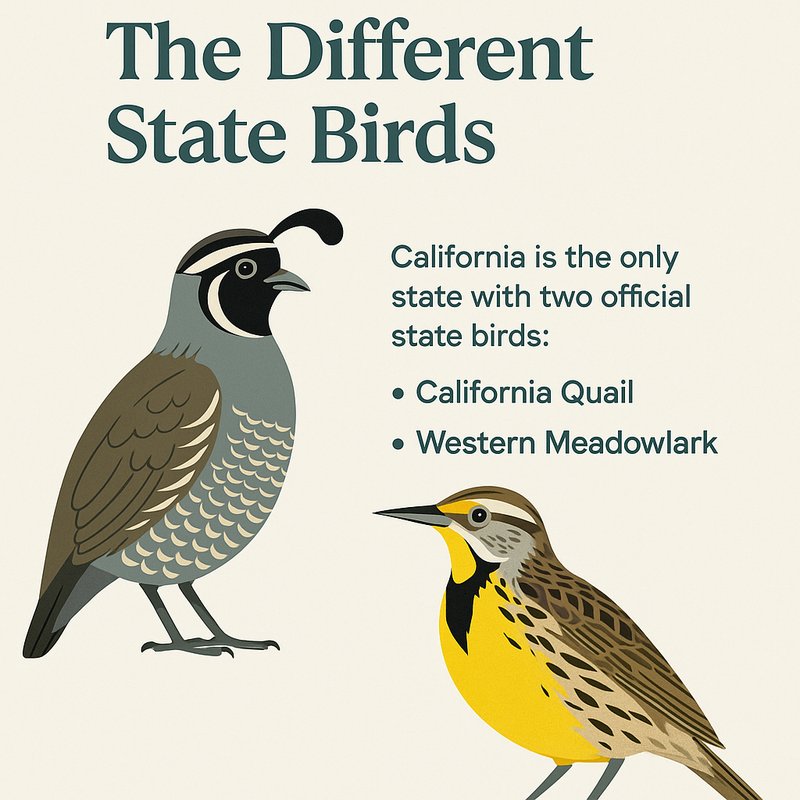 The Only State with Two Different State Birds