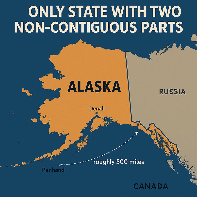 The Only State with Two Non-Contiguous Parts