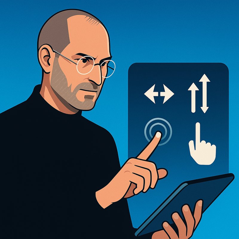 Steve Jobs and the Multi-Touch Interface