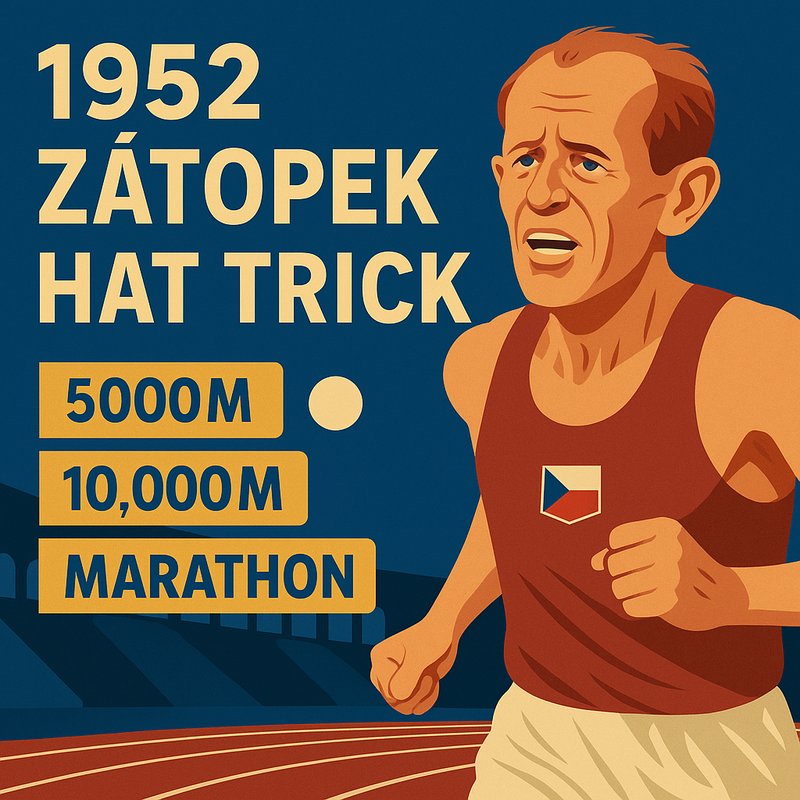 The 1952 'Zatopek' Hat Trick