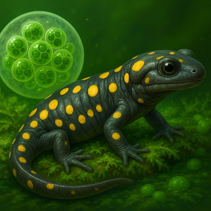 The Algae-Powered Spotted Salamander