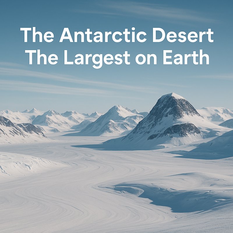 The Antarctic Desert: The Largest on Earth