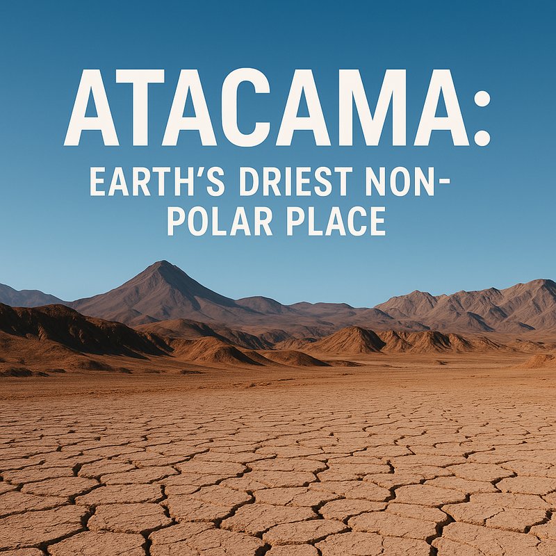 The Atacama: Earth's Driest Non-Polar Place