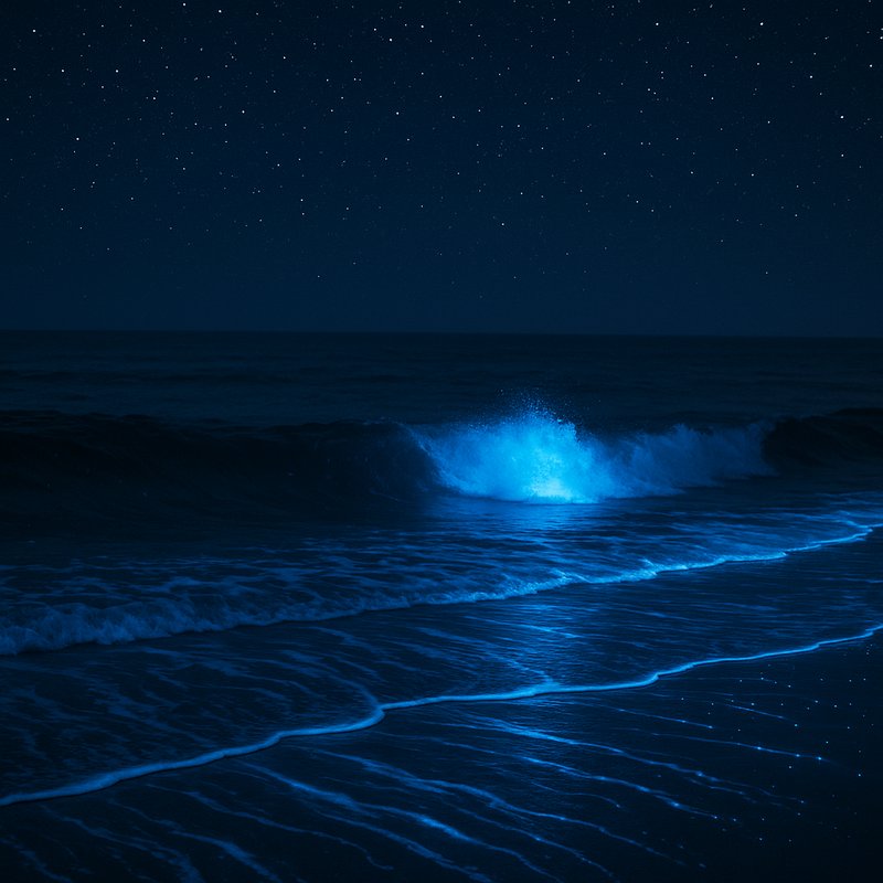 The Bioluminescent Sea: Dinoflagellates