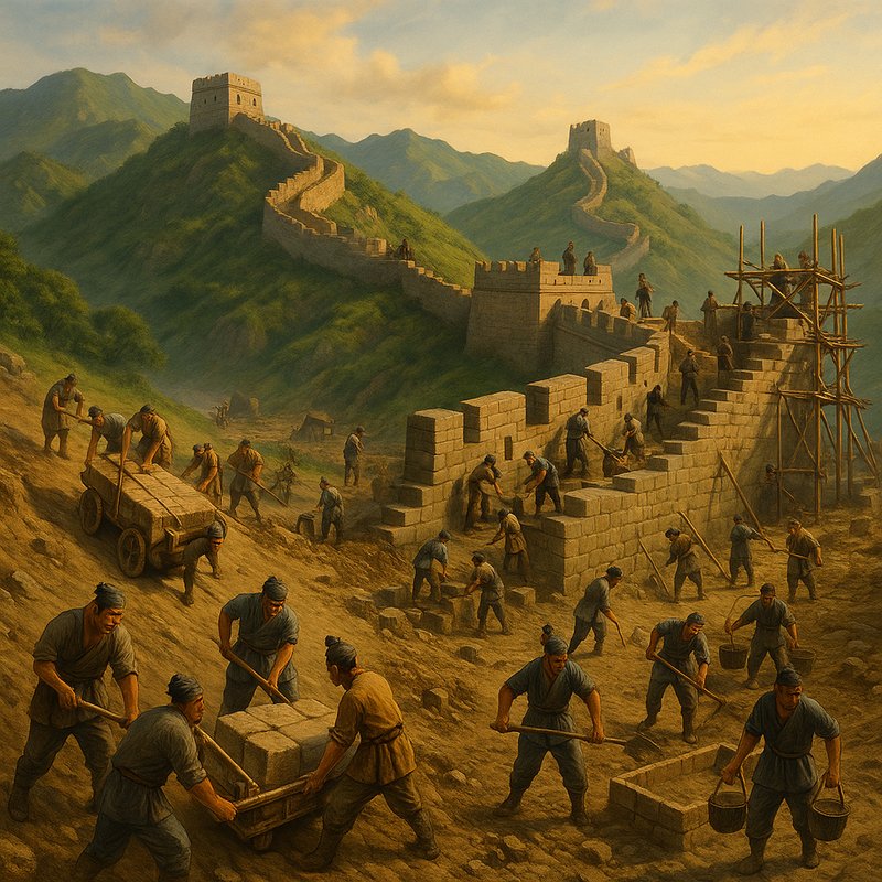 The Building of the Great Wall of China Begins