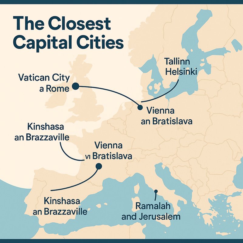 The Closest Capital Cities