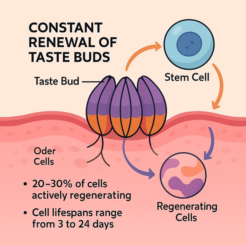 The Constant Renewal of Taste Buds