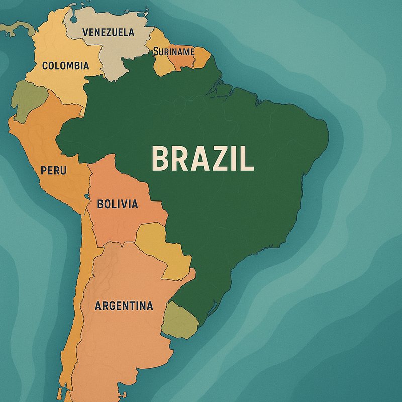 The Country with the Most Neighbors in South America