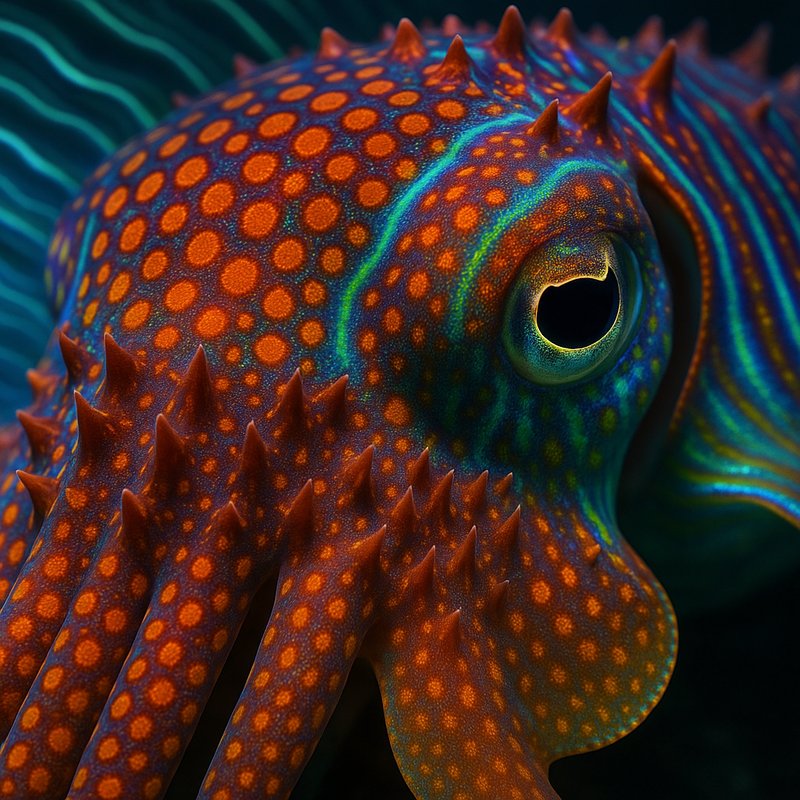 The Cuttlefish's Hypnotic Skin