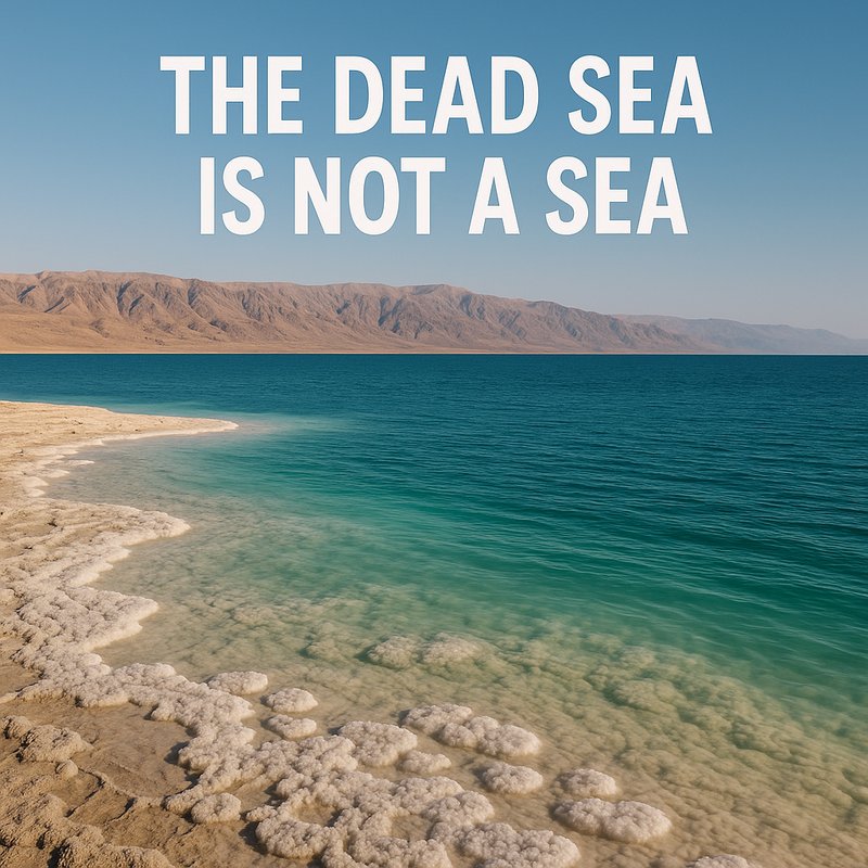 The Dead Sea is Not a Sea