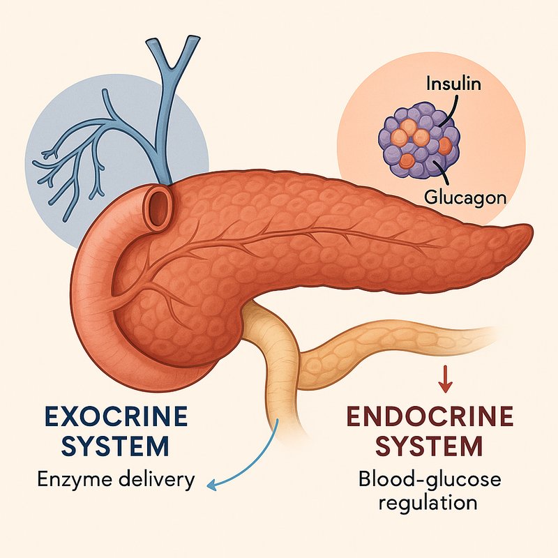 The Dual Role of the Pancreas