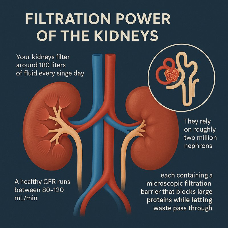 The Filtration Power of the Kidneys