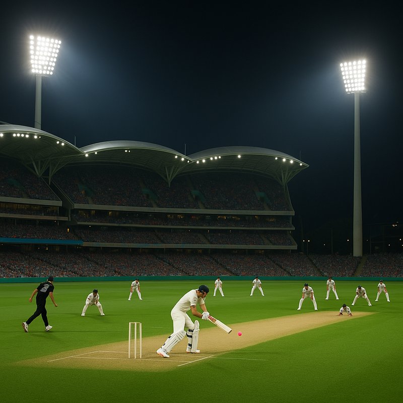 The First Floodlit Test Match