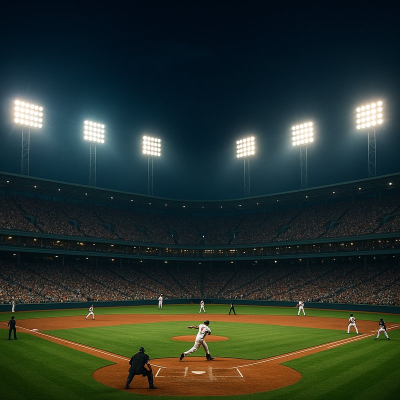 The First Night Baseball Game