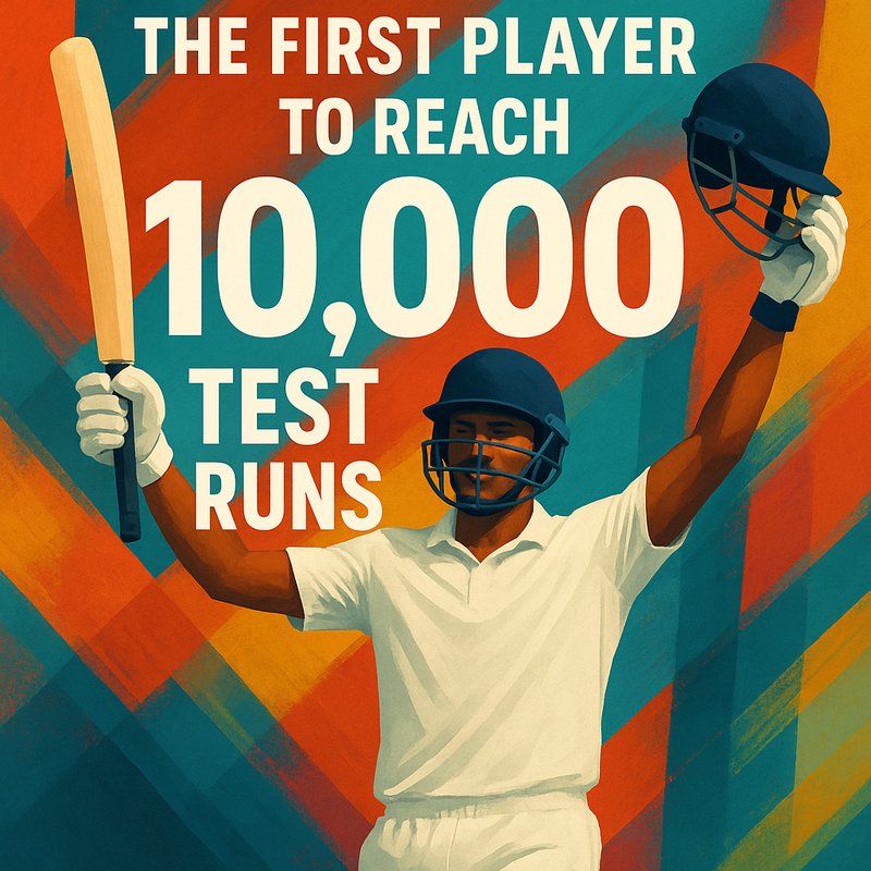 The First Player to Reach 10,000 Test Runs