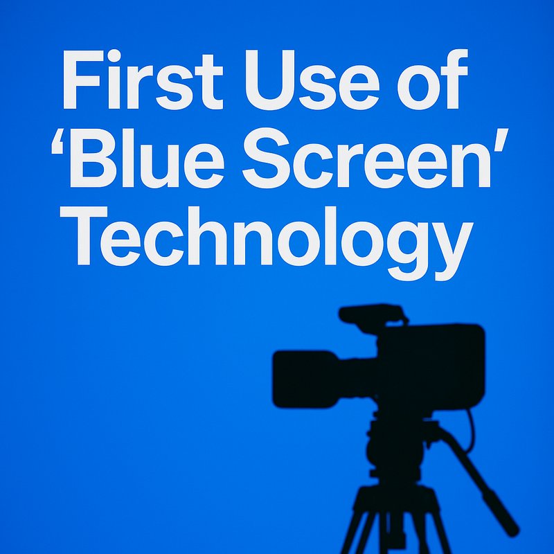 The First Use of 'Blue Screen' Technology