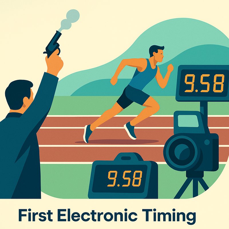 The First Use of Electronic Timing