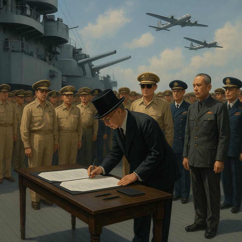 The Formal Surrender Aboard the USS Missouri