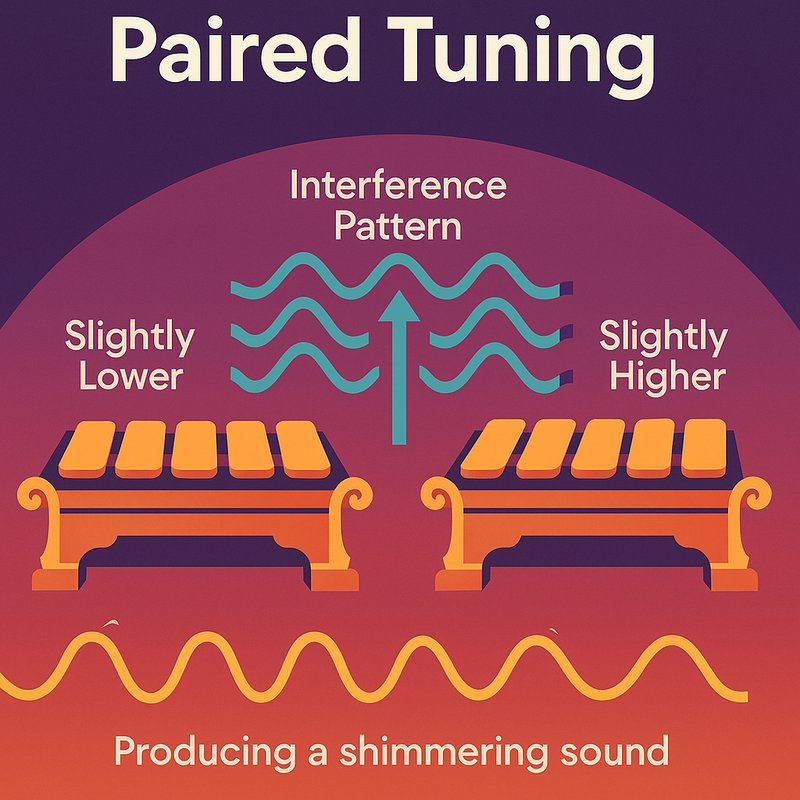 The Gamelan's Paired Tuning