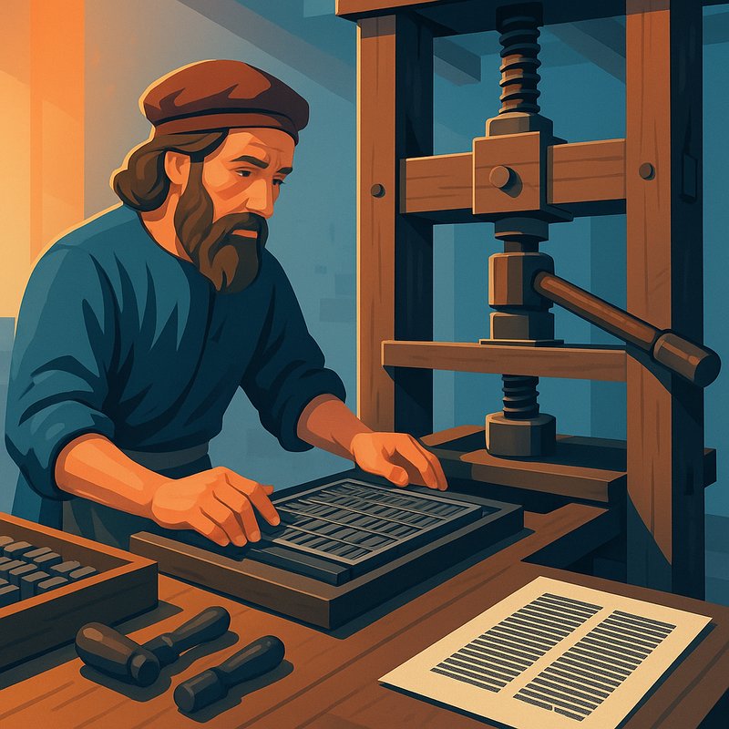 The Invention of the Gutenberg Printing Press