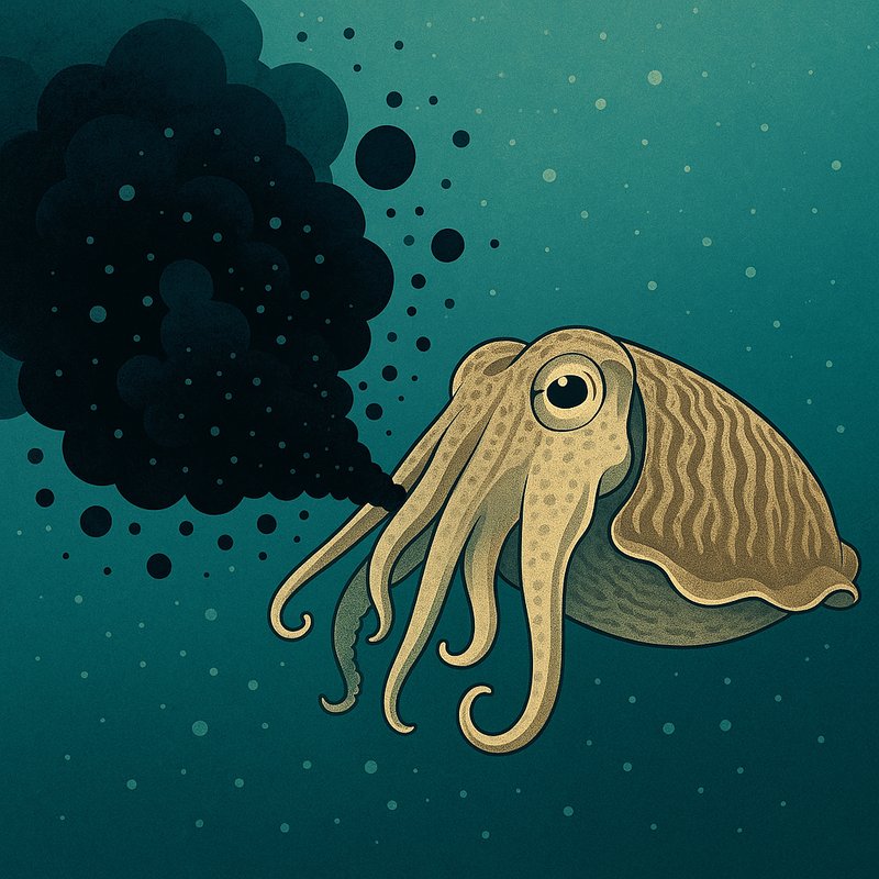 The Invisible Ink of the Cuttlefish