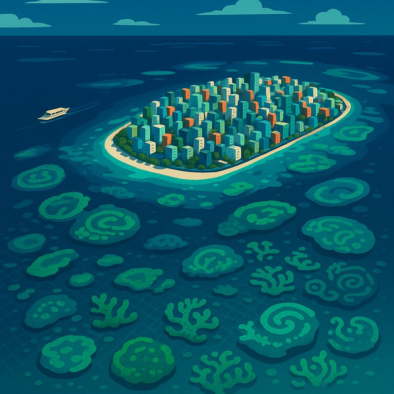 The Island of 1,200 Corals: Malé