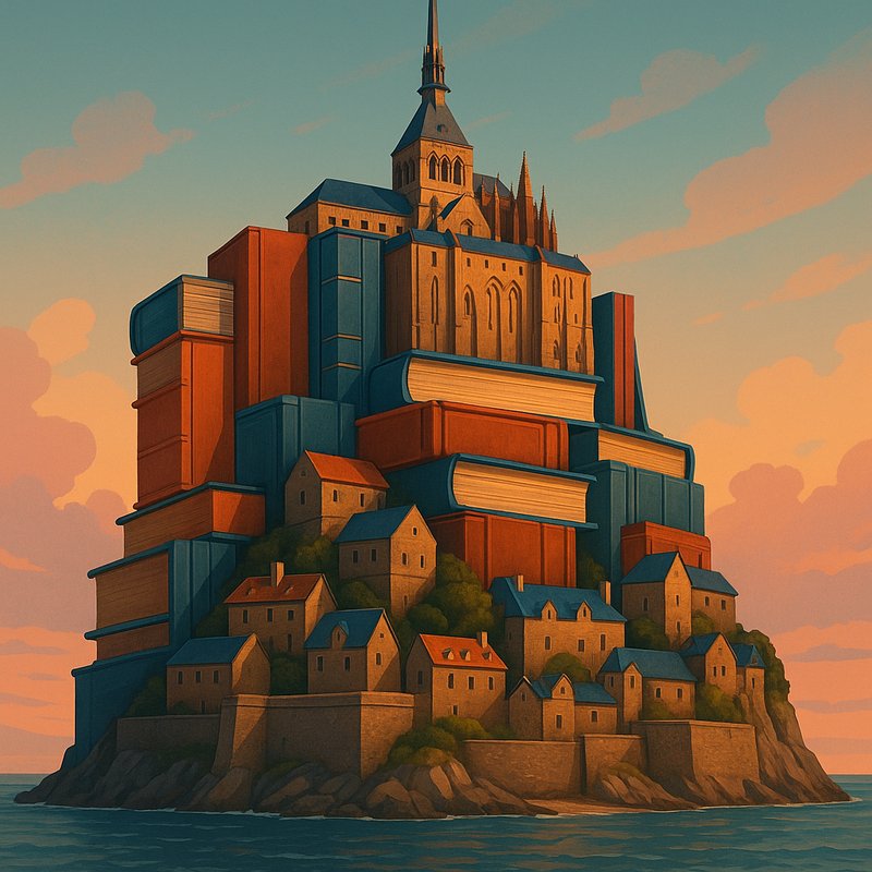 The Island of Books: Mont Saint-Michel