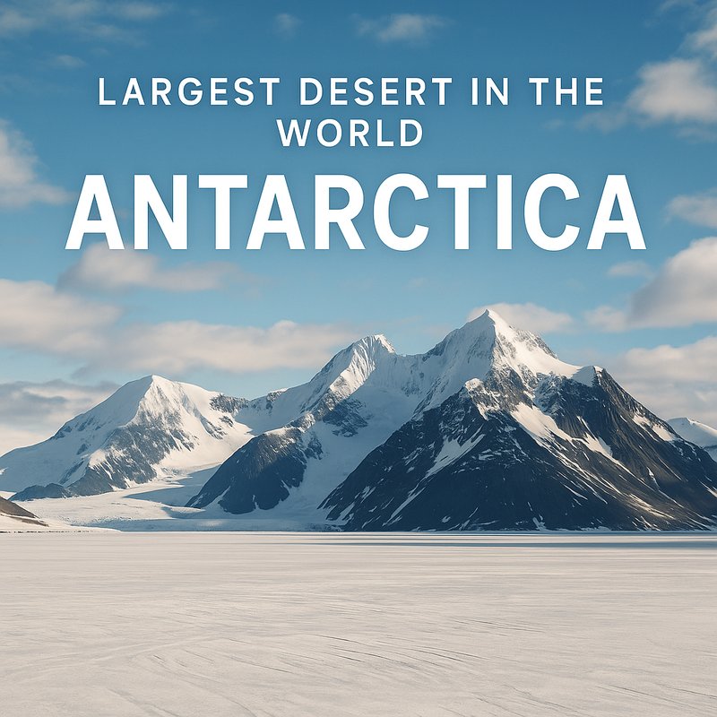 The Largest Desert in the World