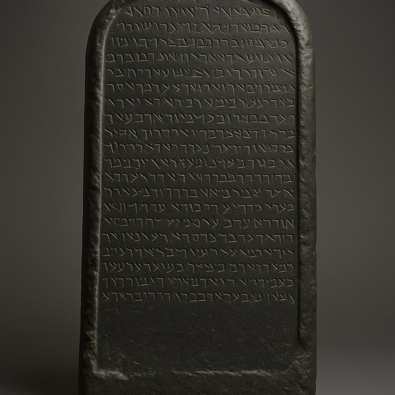 The Moabite Stone (Mesha Stele)