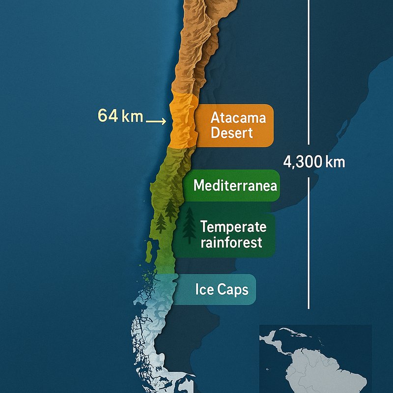 The Narrowest Country: Chile's Geography
