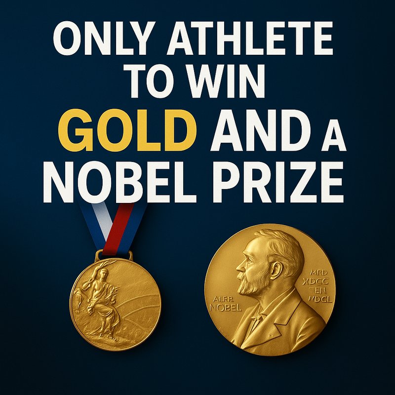 The Only Athlete to Win Gold and a Nobel Prize