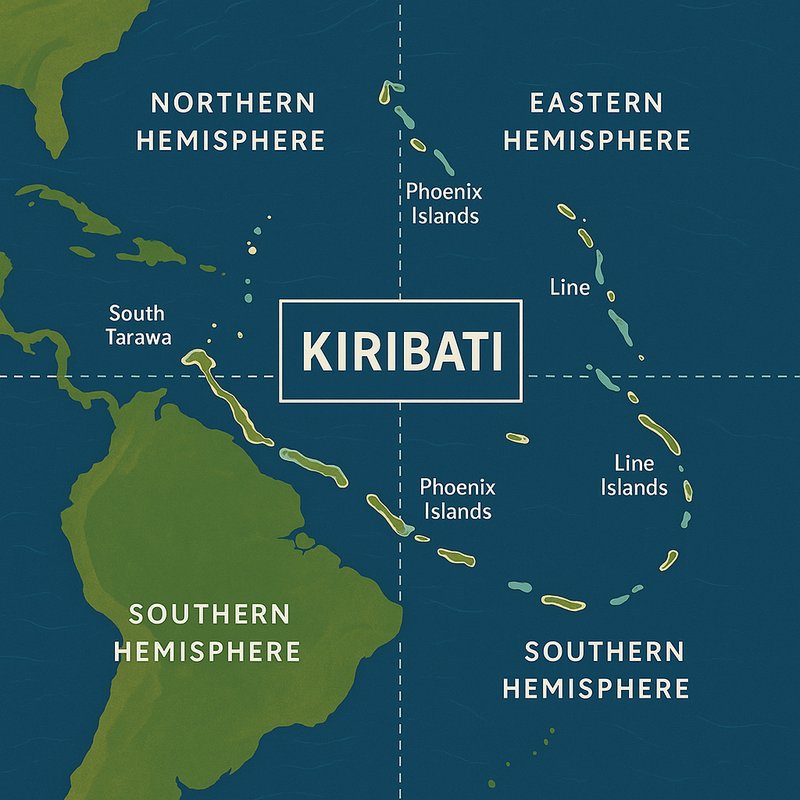 The Only Country in Four Hemispheres: Kiribati