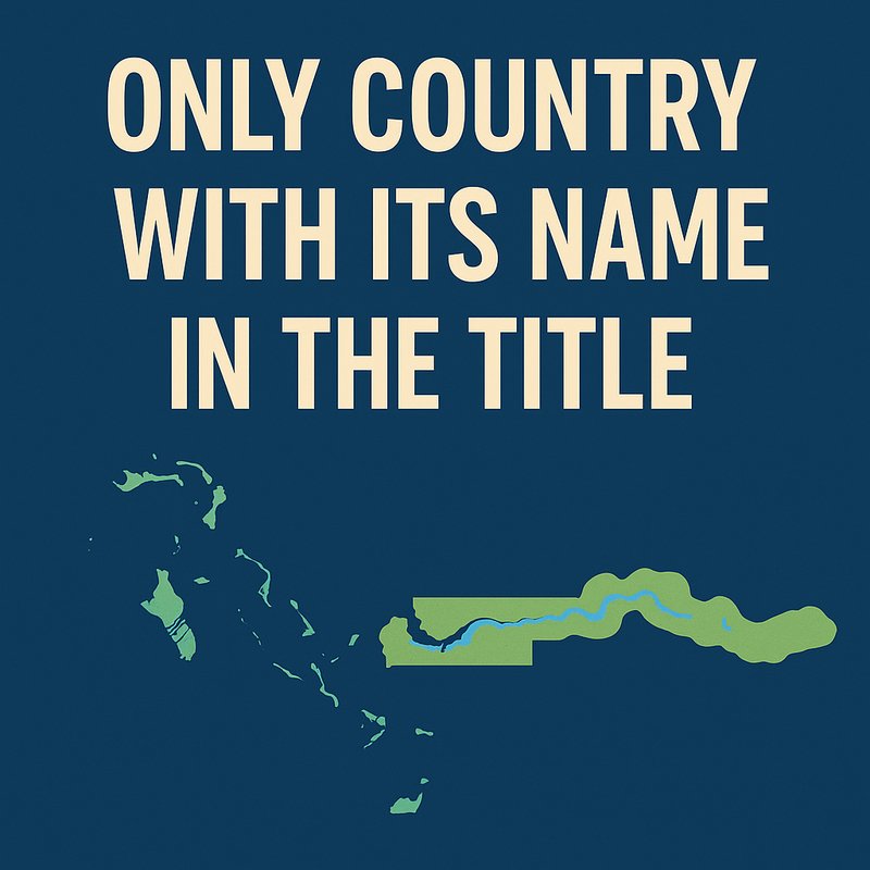 The Only Country with its Name in the Title