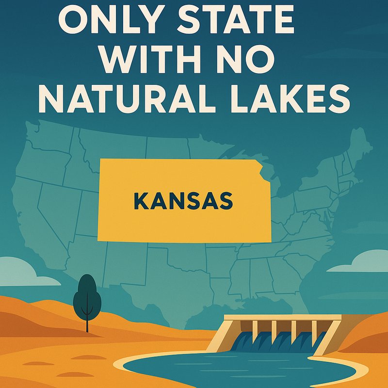 The Only State with no Natural Lakes