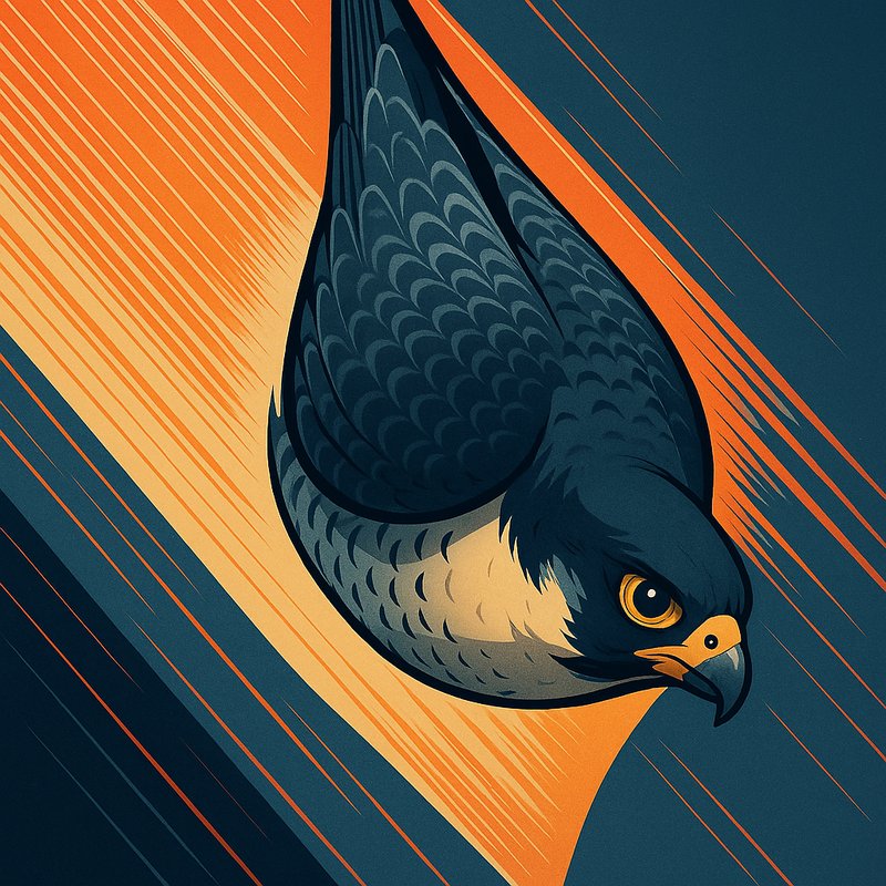 The Peregrine Falcon's Supersonic Dive