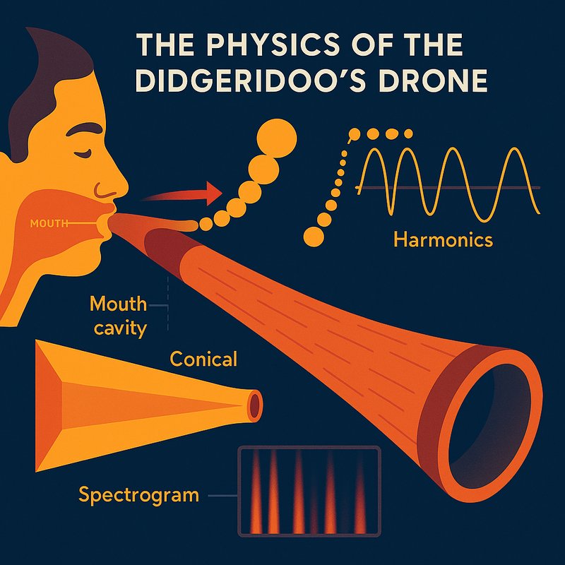 The Physics of the Didgeridoo's Drone