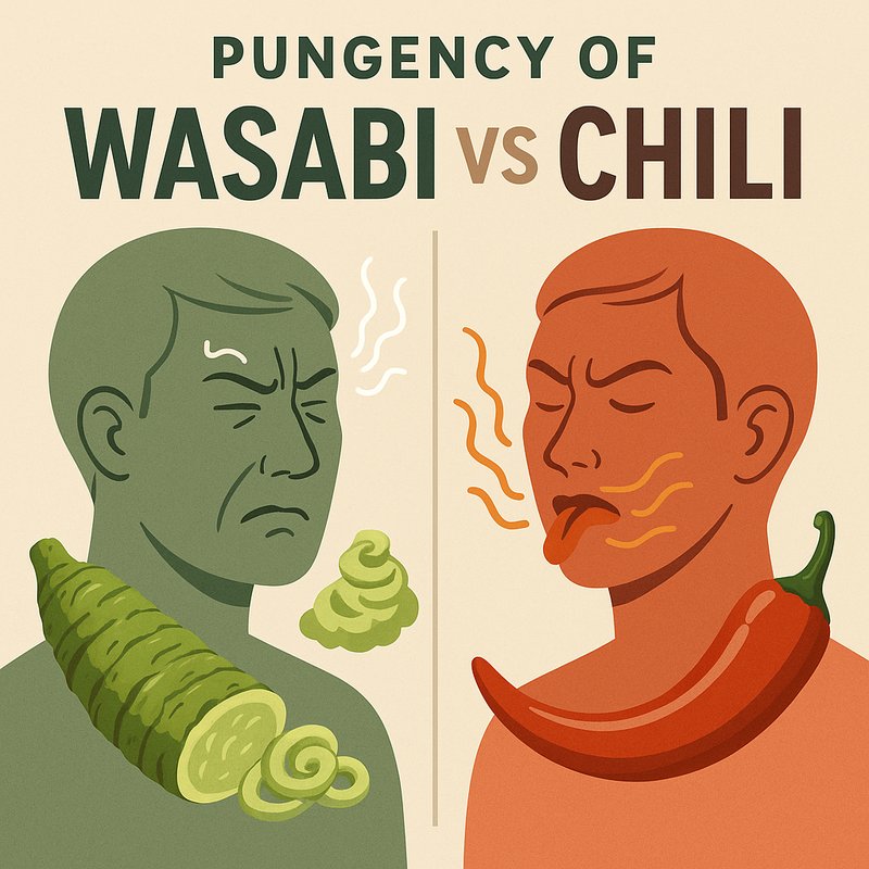 The Pungency of Wasabi vs. Chili