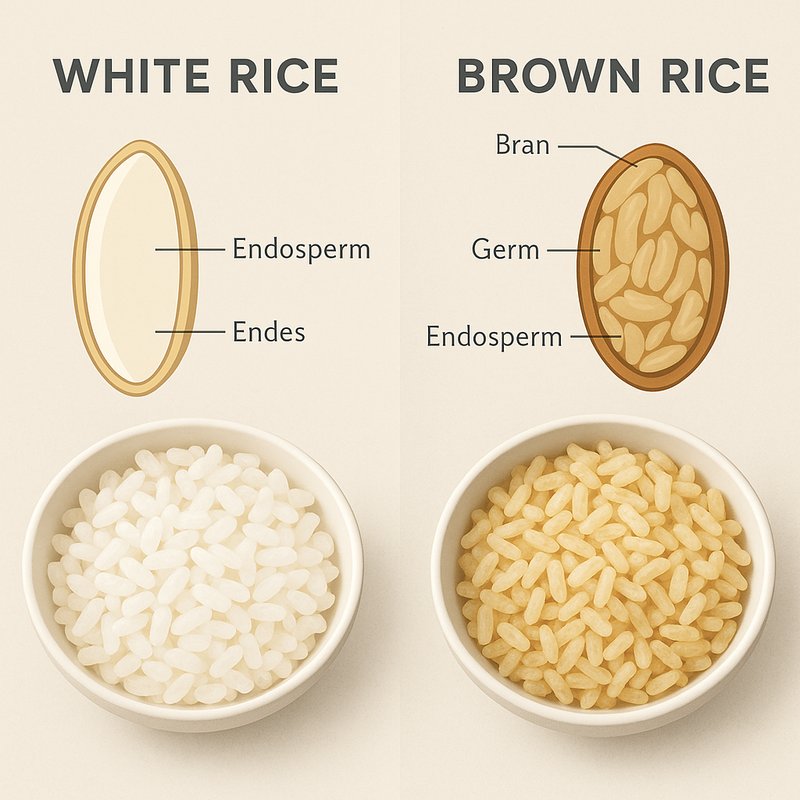 The Real Difference Between White and Brown Rice