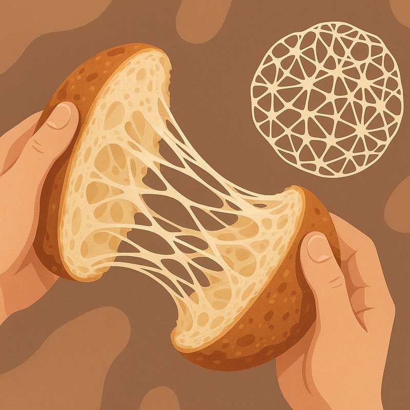 The Science of Tearing Bread: The Gluten Network