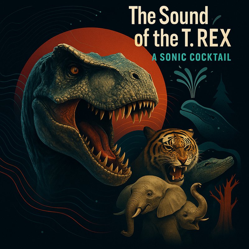 The Sound of the T-Rex: A Sonic Cocktail
