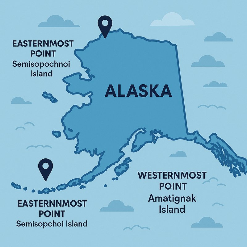 The State with the Most Eastern and Western Points