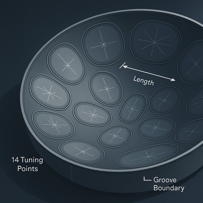 The Steelpan's Tuning Geometry